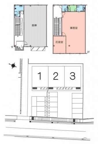 画像1:オフィスパレア仲畑3,倉庫(事務所付),大野城市仲畑1-35-19