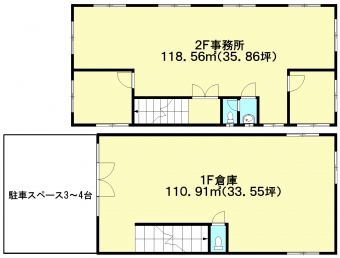 画像1:川上比恵倉庫事務所（一棟貸し）,倉庫(事務所付),福岡市博多区比恵町3番9号