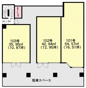 画像1:すこぶる’８８　１階店舗事務所,事務所, 店舗,福岡市博多区山王1-12-24