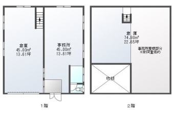 画像1:原田１丁目貸倉庫（一棟貸し）,倉庫(事務所付), 駐車場付事務所,福岡市東区原田1丁目27番16号