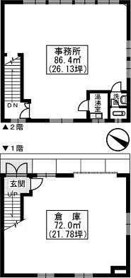 画像1:空港前大井テナント,倉庫(事務所付),福岡市博多区大井2丁目10番18号