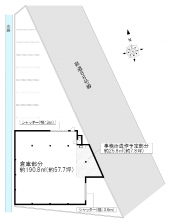 画像1:志免町別府北4丁目貸工場（一棟貸し）,倉庫(事務所付), 工場(事務所付),糟屋郡志免町別府北4丁目5番3号