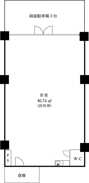画像1:コスモコート１階店舗事務所,店舗, 事務所,福岡市南区清水4丁目13番3号
