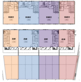 画像1:【新築】オフィスパレア須恵３　B棟,倉庫(事務所付),糟屋郡須惠町旅石字古野　以下未定