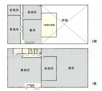 画像1:御笠川２丁目貸事務所倉庫,工場(事務所付), 倉庫(事務所付),大野城市御笠川2-9-3